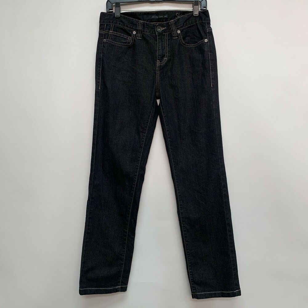 Calvin Klein Women's Jeans Pants 28 / 6 Black‎ Denim Skinny